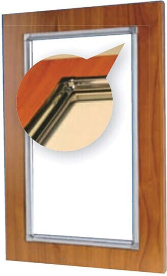 Corner Decorative Aluminium Profile Self-Adhesive Interior Showcase Wooden Door Open Cherry