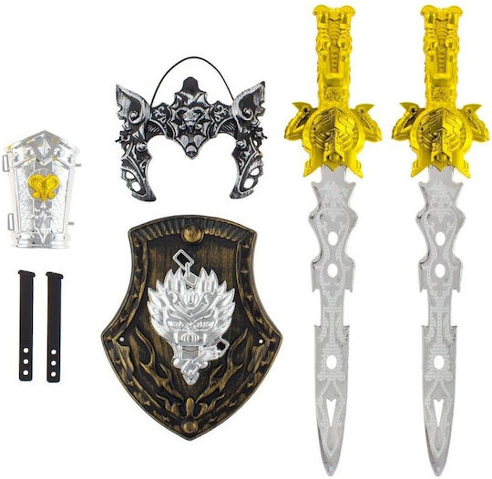 Scut de Carnaval Argintiu pentru Halloween din Plastic