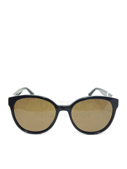 Benetton Ochelari De Soare Unisex Cu Culoare Neagră A Scelețului Și Culoare Maro Polarized A Lentilei Benetton Ochelari De Soare Unisex Cu Culoare Neagră A Scelețului Și Culoare Maro Polarized A Lentilei