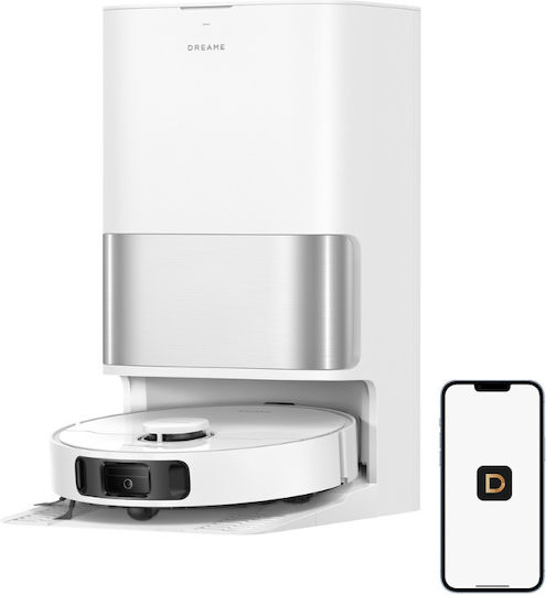 Dreame D30 Ultra Σκούπα Ρομπότ με Χαρτογράφηση Laser & Απορρόφηση 25000Pa Λευκή