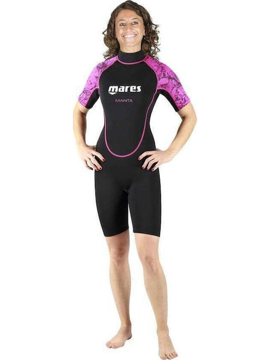 Mares Manta Lady Diving Playsuit with Zip Black 2.2mm