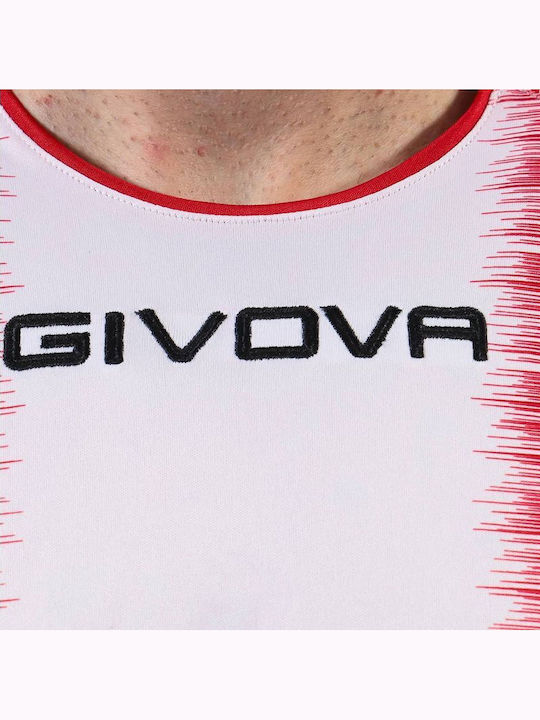 Sportliches T-Shirt Weiß/Rot