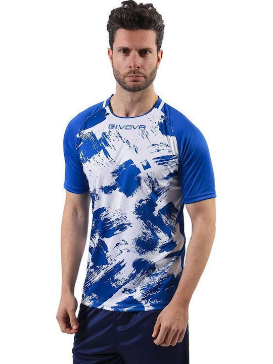 Sportliches T-Shirt Weiß/Blau