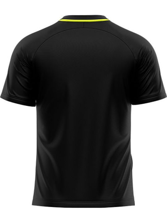 Athletic T-shirt Black/neon Yellow