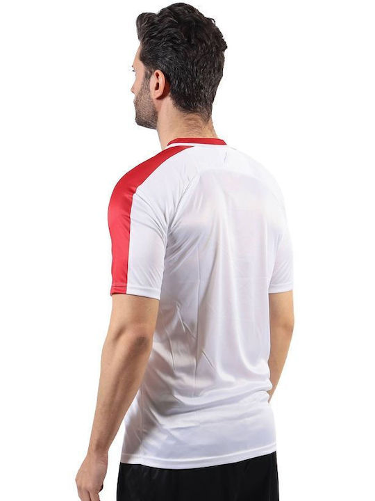 Sportliches T-Shirt Weiß/Rot
