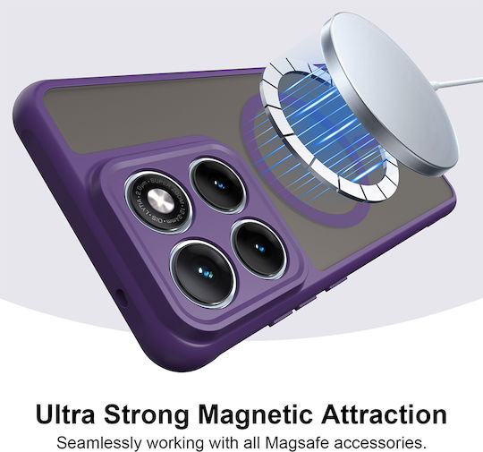 Techsuit Back Cover Plastic Purple (Motorola Edge 70)