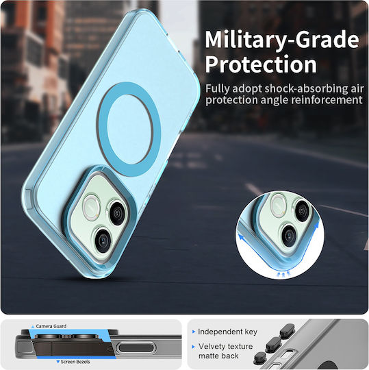 Techsuit Plastic Silicone Bumper Blue Honor 600