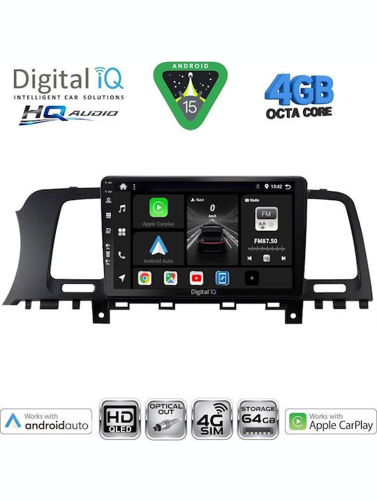 Digital IQ Car Audio System for Nissan Micra 2017 (Bluetooth/USB/WiFi/GPS/Apple CarPlay/Android Auto) with 9" Touch Screen