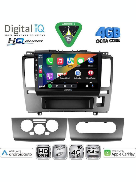 Digital IQ Car Audio System for Nissan Tiida 2004-2013 (Bluetooth/USB/WiFi/GPS/Apple CarPlay/Android Auto) with 9" Touch Screen