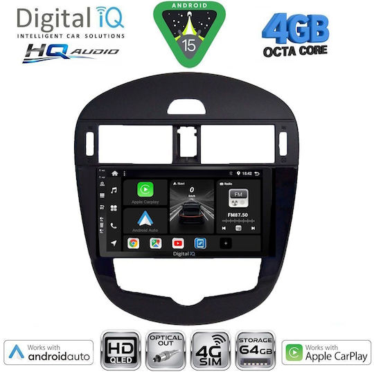 Digital IQ Ηχοσύστημα Αυτοκινήτου για Nissan Serena 2016-2022 (Bluetooth/USB/WiFi/GPS/Apple-Carplay/Android-Auto) με Οθόνη Αφής 10"
