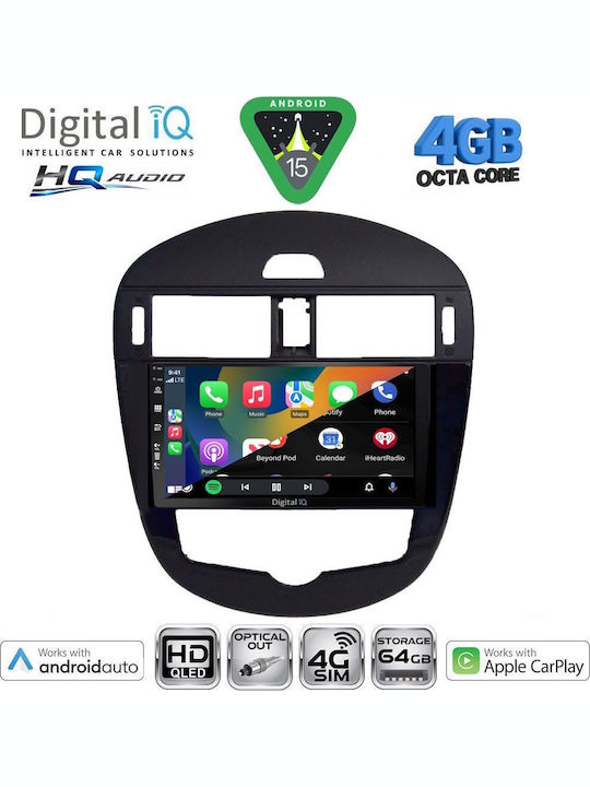 Digital IQ Car Audio System for Nissan Serena 2016-2022 Bluetooth USB WiFi GPS Apple CarPlay Android Auto with 10" Touch Screen