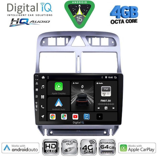 Digital IQ Sistem Audio Auto 2001-2005 Bluetooth USB Wi-Fi GPS Apple CarPlay Android Auto cu Ecran Tactil 9"
