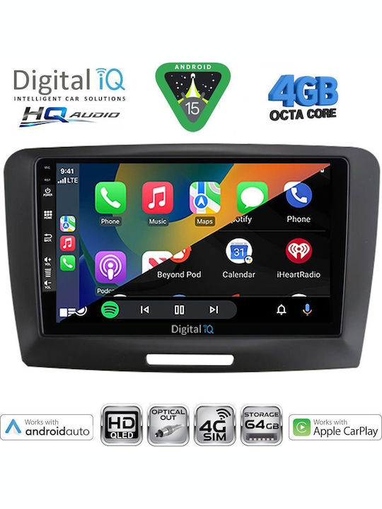 Digital IQ Car Audio System for Skoda Superb 2008-2015 with Clima Bluetooth USB WiFi GPS Apple CarPlay Android Auto with 9" Touch Screen