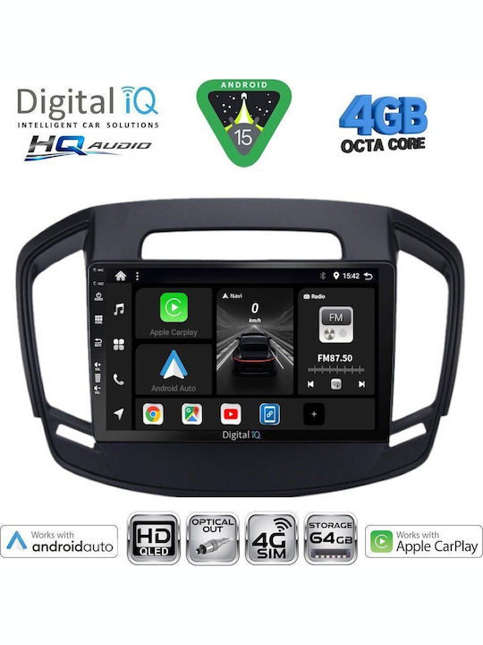 Digital IQ Auto-Audiosysteme Für Opel Crossland / Grandland 2017 Mit Touchscreen 9" Bluetooth USB WiFi GPS Apple CarPlay Android Auto
