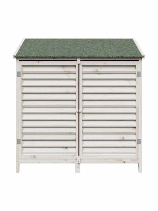 Hölzernes Gartenhaus Weiß M1.06xB0.56xH1.135m