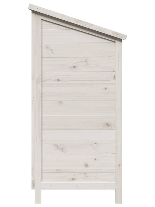 Hölzernes Gartenhaus Weiß M1.06xB0.56xH1.135m