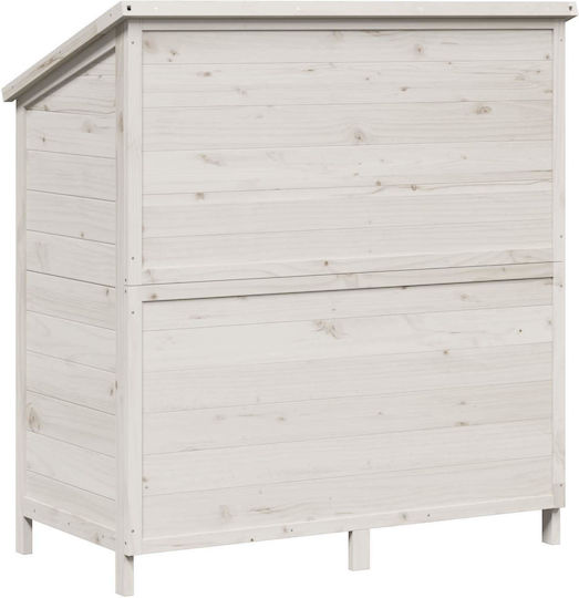 Wooden Garden Shed White M1.06xW0.56xH1.135m