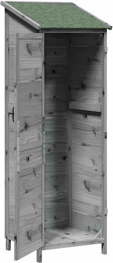 Wooden Garden Shed Length 0.595m Width 0.56m Height 1.765m