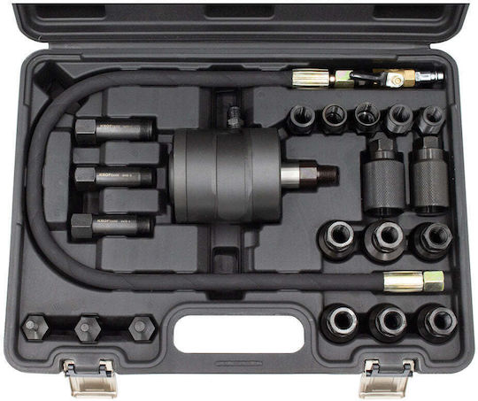 Extractor Injectoare Cu Impact Pneumatic 1000nm Set 21 Bucăți Gebo Tools