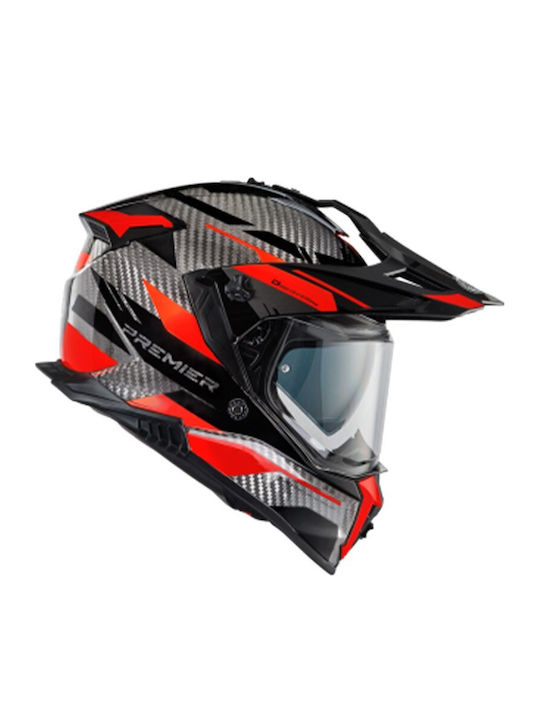 Premier Discovery EA2 Cască Moto On-Off ECE 22.05 1580gr cu Pinlock și Vizieră de Soare