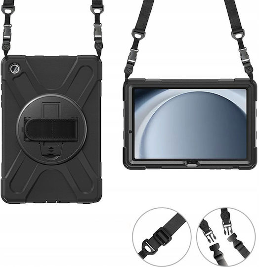 Armor Case Mit Handgriff und Tragegurt Samsung Galaxy Tab A9 8.7 Marineblau