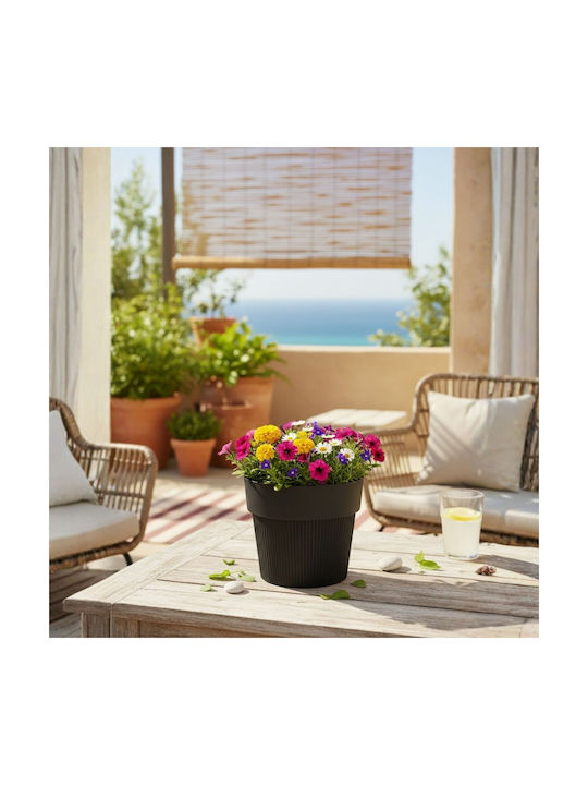 HowHomely Black Flower Pot 12.7cm