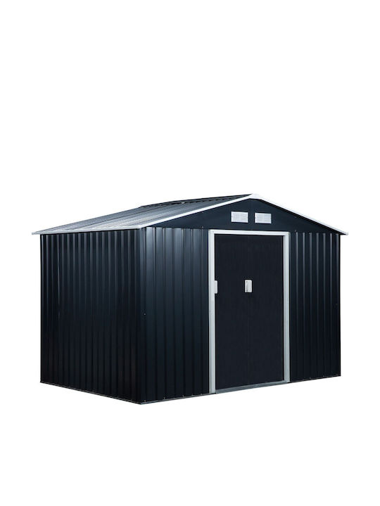 Metallic Garden Shed with Air Vents L2.77xW1.95xH1.92m