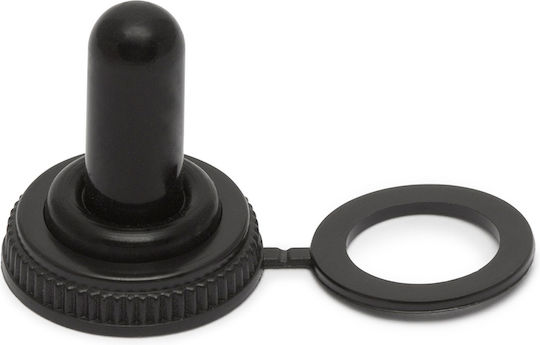 Set 10 Waterproof Silicone Covers Toggle Switch Dust Water Protection Black Set 10 Pieces