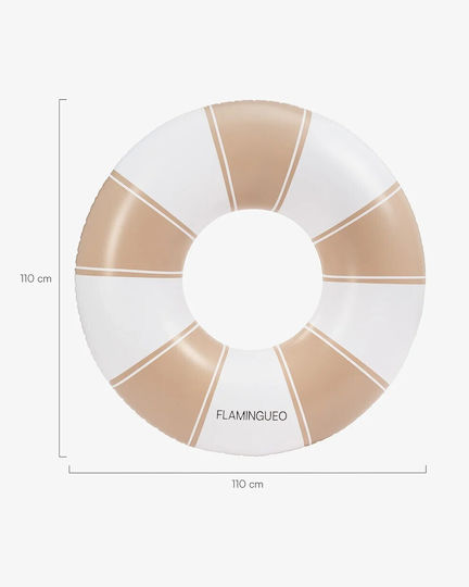 Flamingueo Inflatable Pool Donut Beige 110x110cm