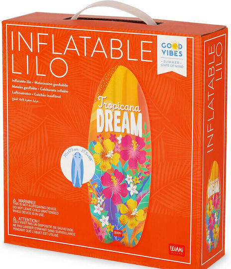 Legami Milano Kinder-Inflatable Pool-Luftmatratze mit Wassermelone Hellblau 179x72cm