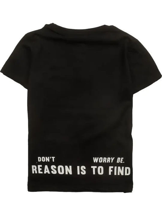 Kinder-T-Shirt Schwarz