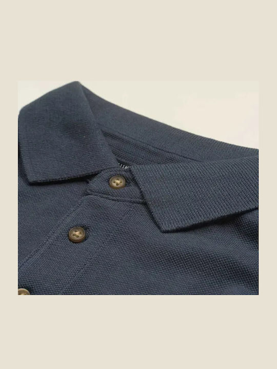 Kinderpolo Kurzarm blaues Eichhörnchen