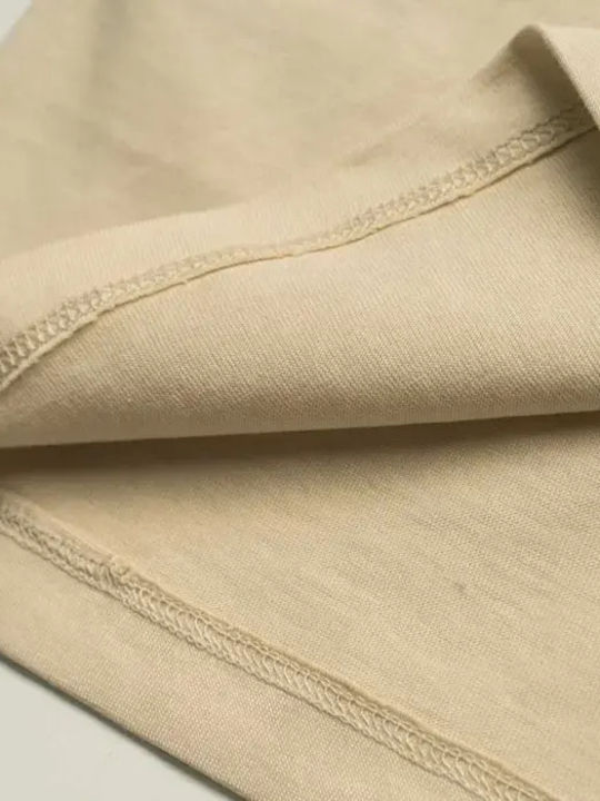 Kinder-T-Shirt Beige Roll and Flow