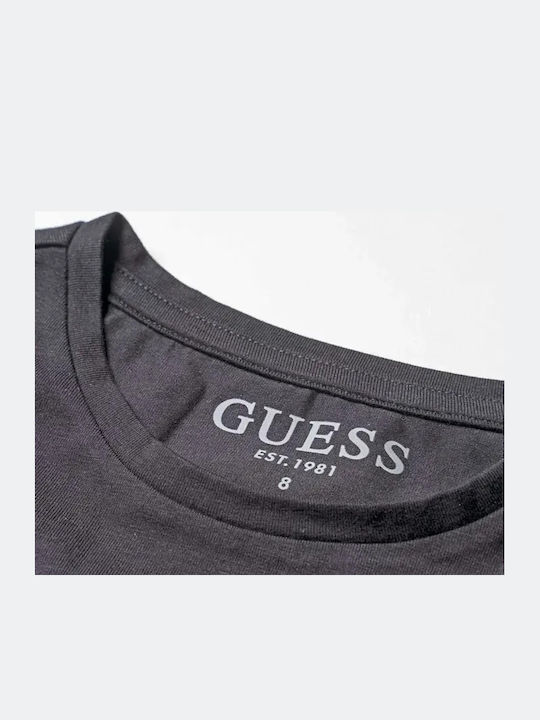 Kids' Crop Top Short Sleeve Black