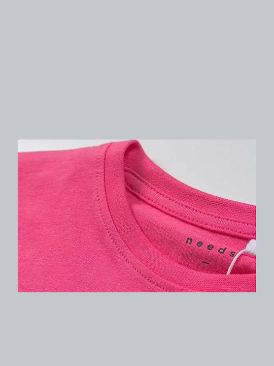 Kids' Crop Top Short Sleeve Camelia Rose Flamingo