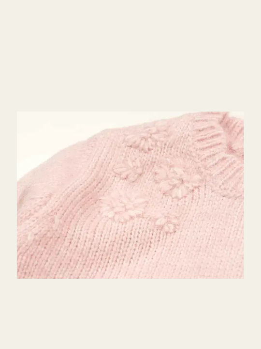 Children's Dress Long Sleeve Tulle Pink