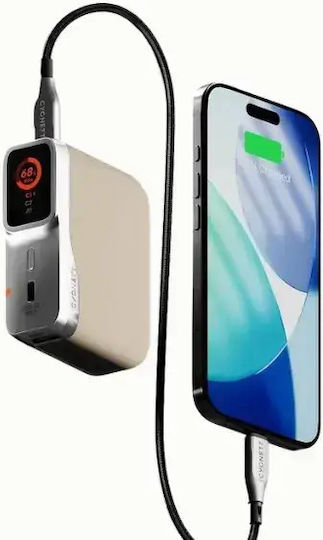 Cygnett Encore Power Bank 10000mAh 45W With USB-A Output Port And 2 USB-C Output Ports Ivory