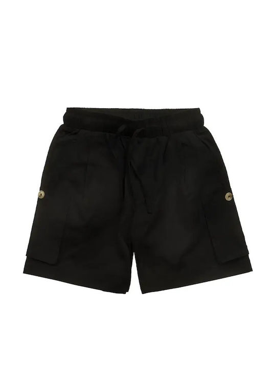 Kids Shorts Bermudas Fabric Black