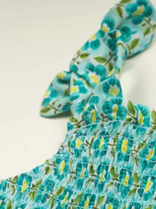 Kids Dress Sleeveless Blue