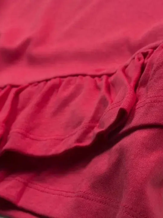 Children's Dress Short Sleeve Fuchsia