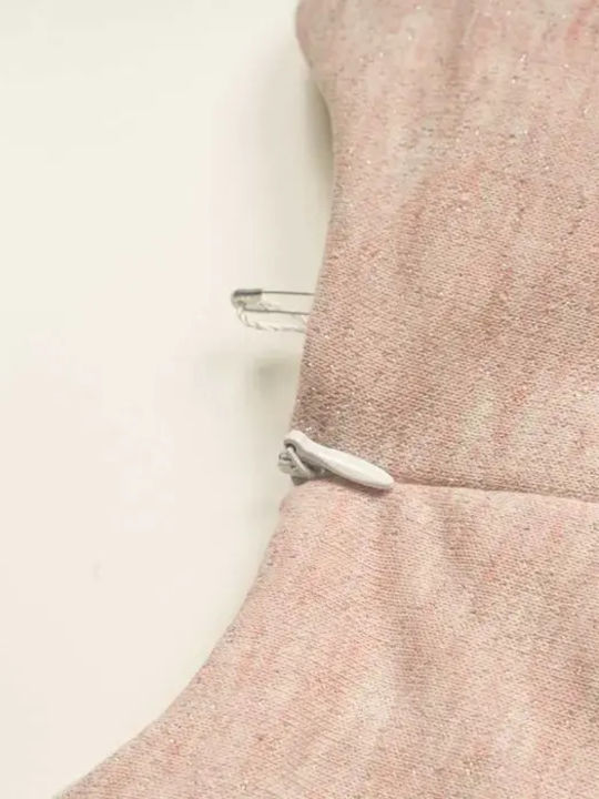 Children's Dress Long Sleeve Set with Coat and Blouse Pink