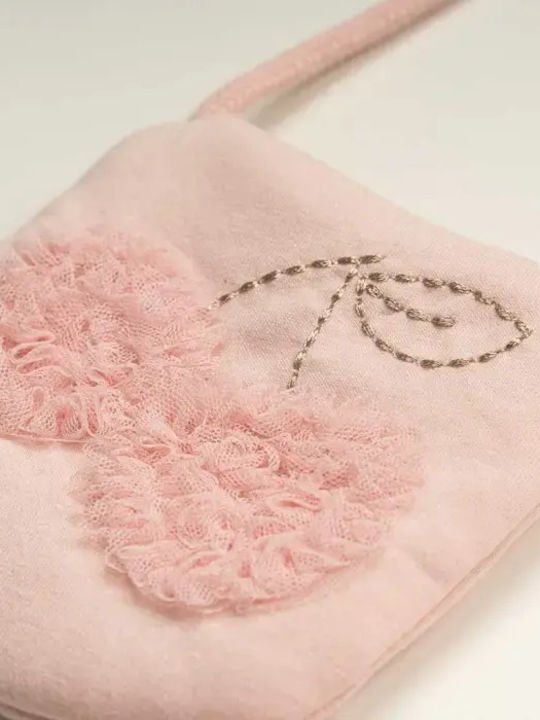 Mädchenkleid Kurzärmelig Tüll Rosa Fuchsia