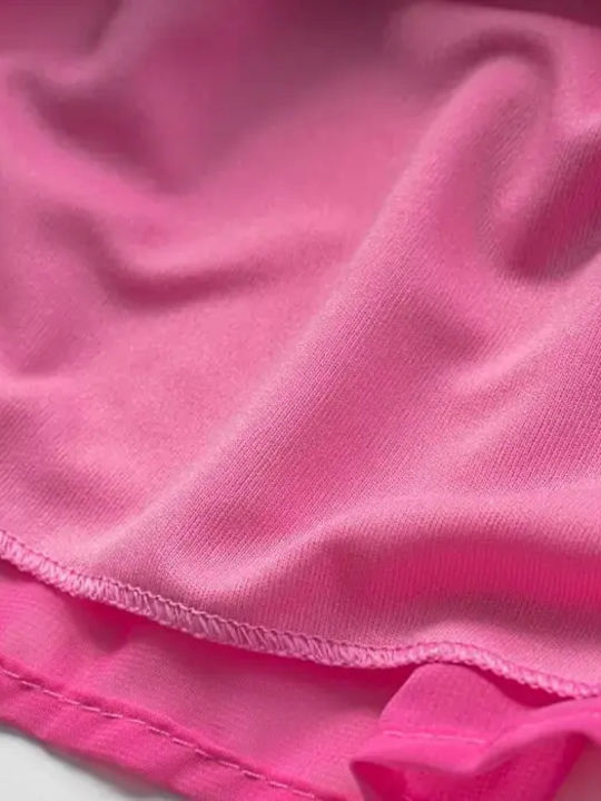 Children's Dress Sleeveless Set with Accessories Fuchsia