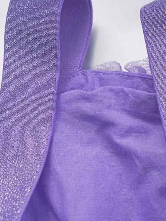 Rochie pentru Copii Fără mâneci Din tul Lilac