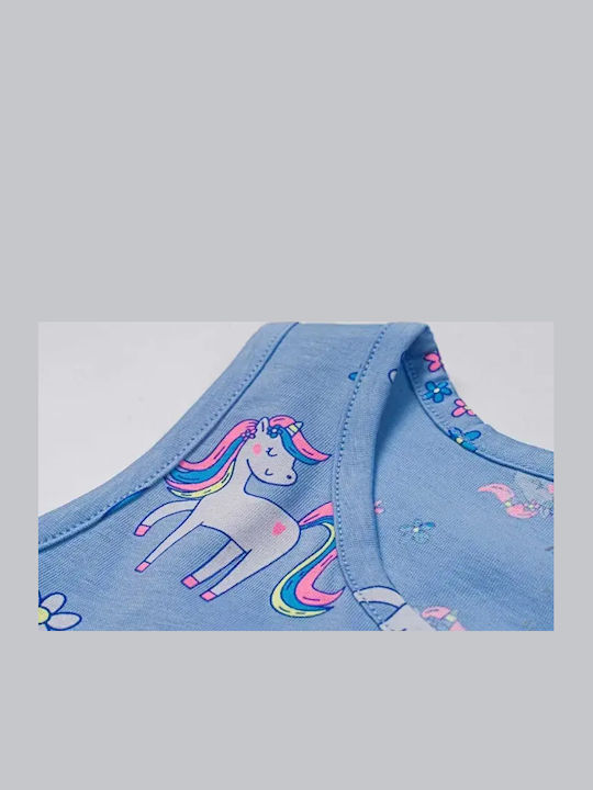 Children's Dress Sleeveless Light Blue