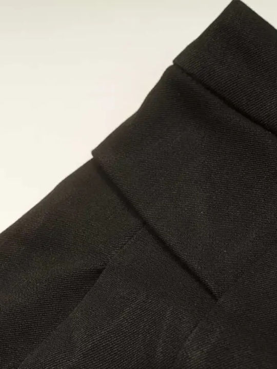 Kinder Schlaghose Stoff Schwarz
