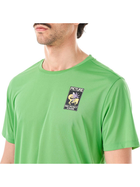 Sportliches Herrenbluse Kurzarm Grün