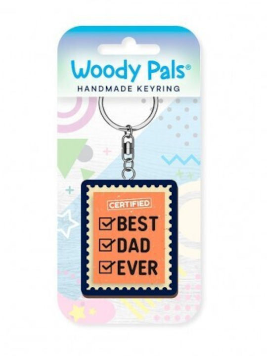 Μπρελόκ Ξύλινο Best Dad Ever Wooden Keyring K3607 Global Journey Gifts 5035743036073