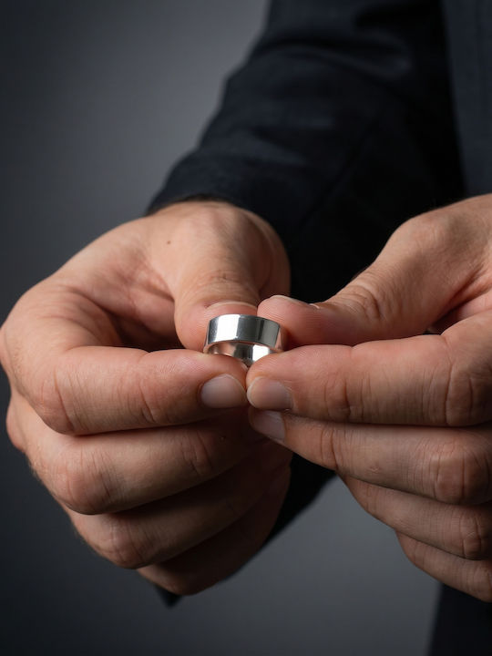 Kiriakos Gofas Men's Ring with Stones Silver