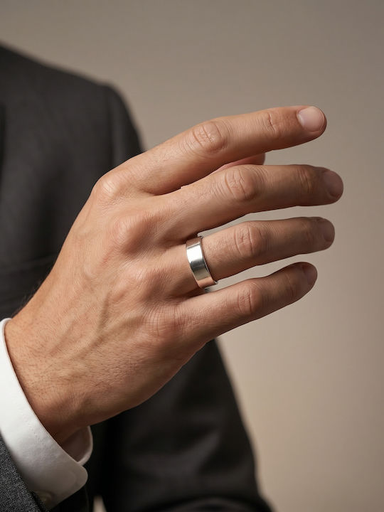 Kiriakos Gofas Men's Ring with Stones Silver